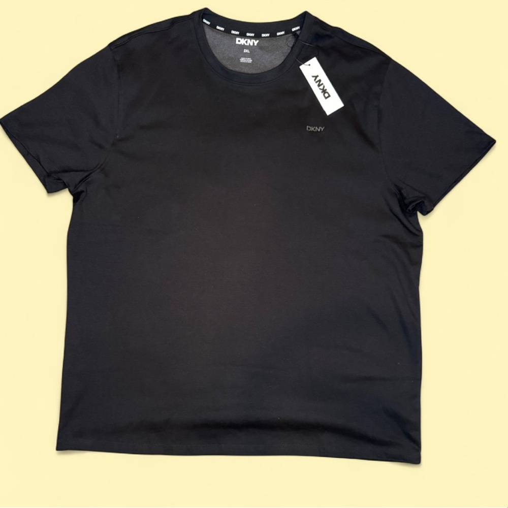 DKNY Men's Black Short Sleeve Crew Tee XXL